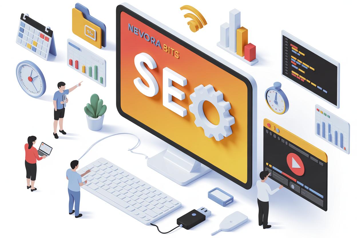 This image shows the SEO section development from Nevora bits.